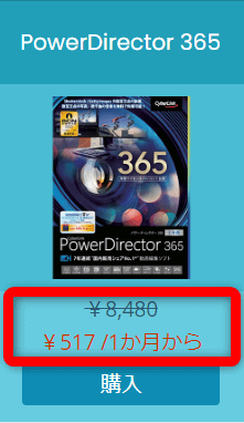 PowerDirector365の公式価格