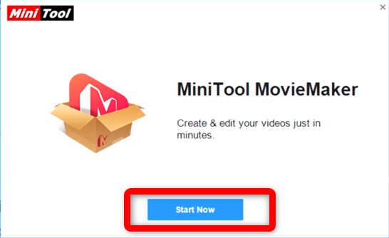 MiniTool MovieMakerのインストール完了